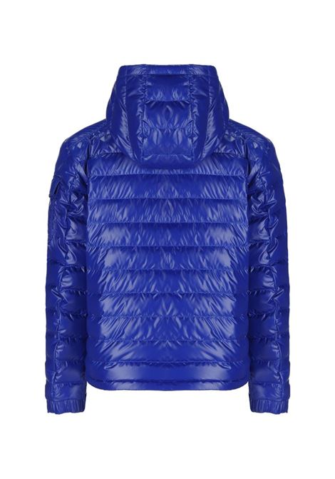 piumino Lauros blu accesso con imbottitura in piuma d'oca MONCLER | LAUROS 1A000-20-595ZJ75N